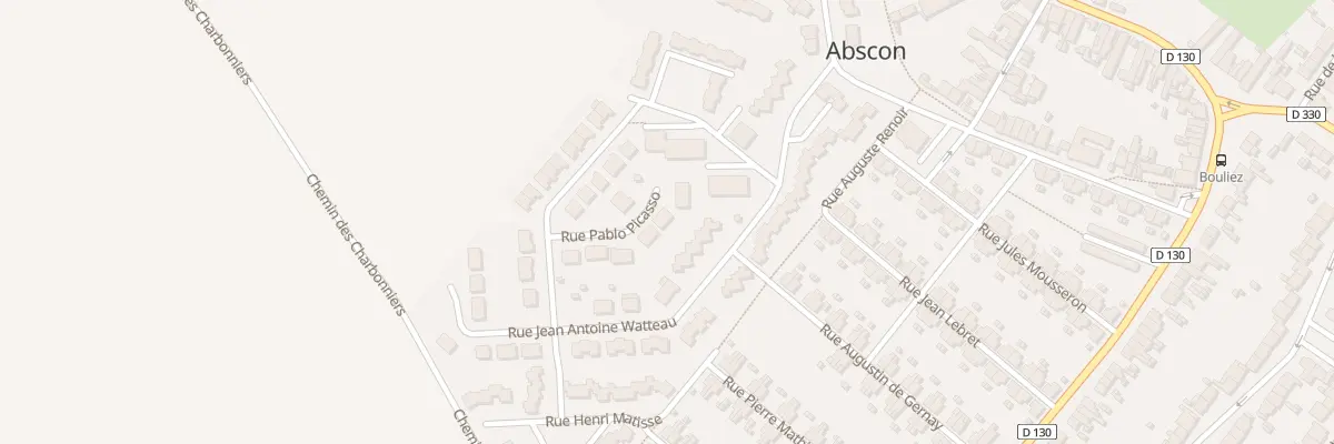 Plan du 10 Rue Pablo Picasso à Abscon