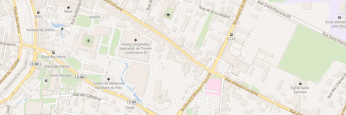 Plan du 96 Rue d’Alsace-lorraine à Sens