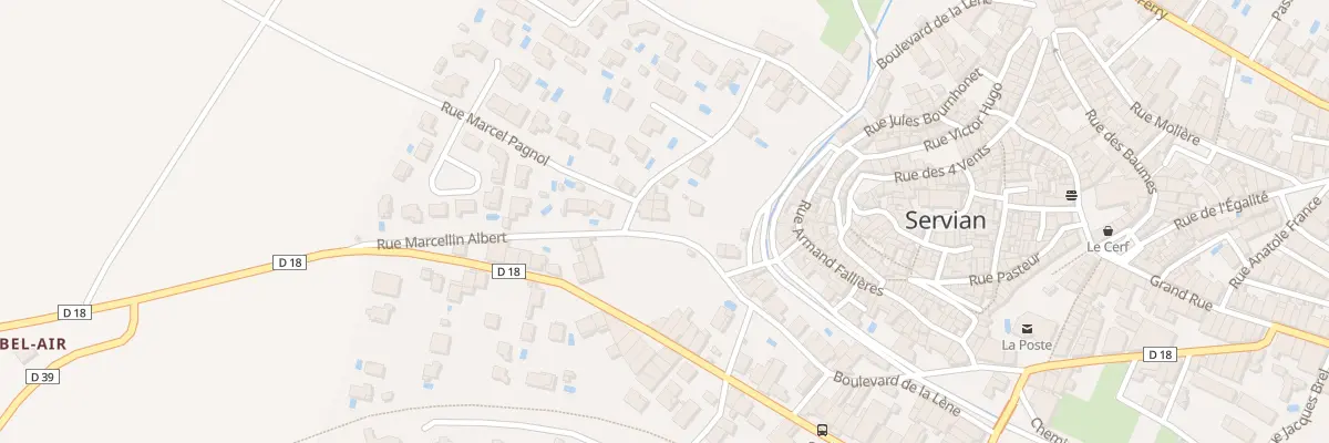 Plan du 23 Bd de la Lène à Servian