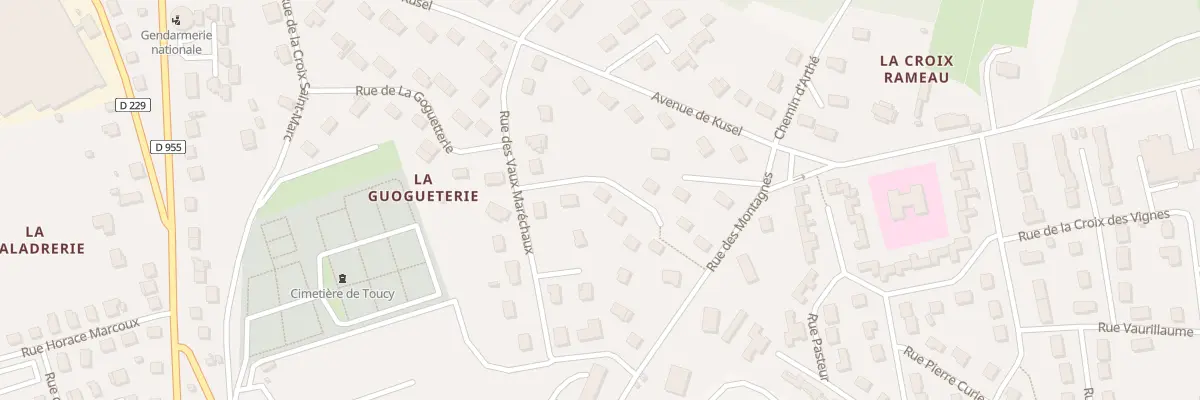 Plan du 2 Rue de la Croix Rameau à Toucy
