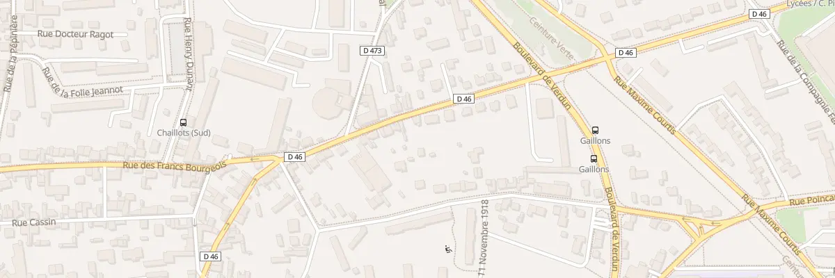Plan du 58 Rue du 89eme Ri à Sens