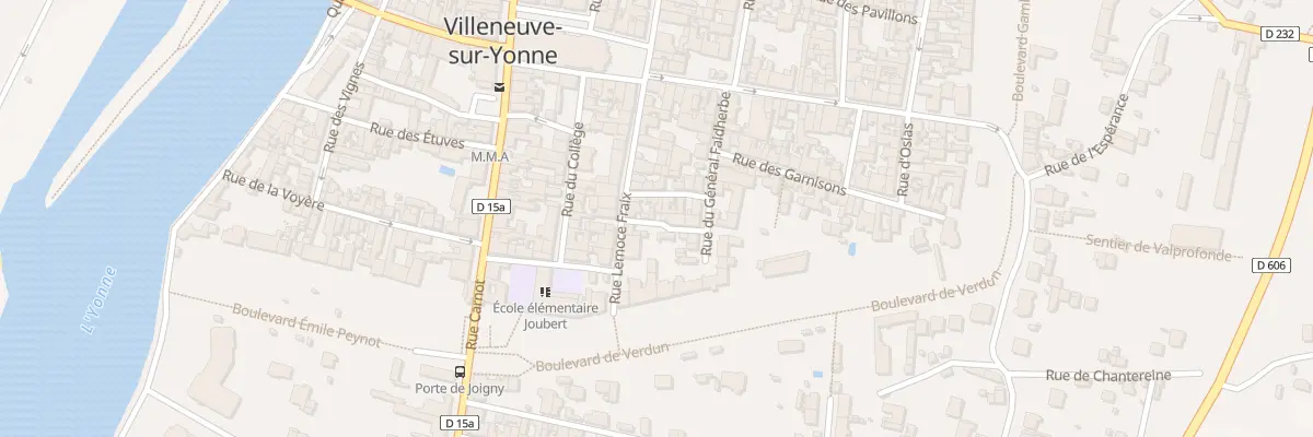 Plan du 1B Crs aux Hesmes à Villeneuve-sur-Yonne