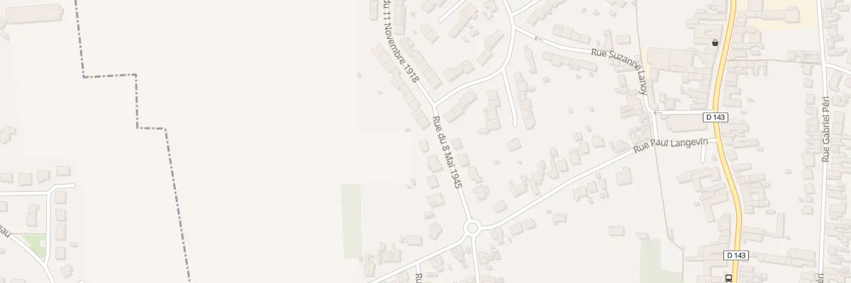 Plan du 1 Rue du Huit Mai 1945 à Fenain