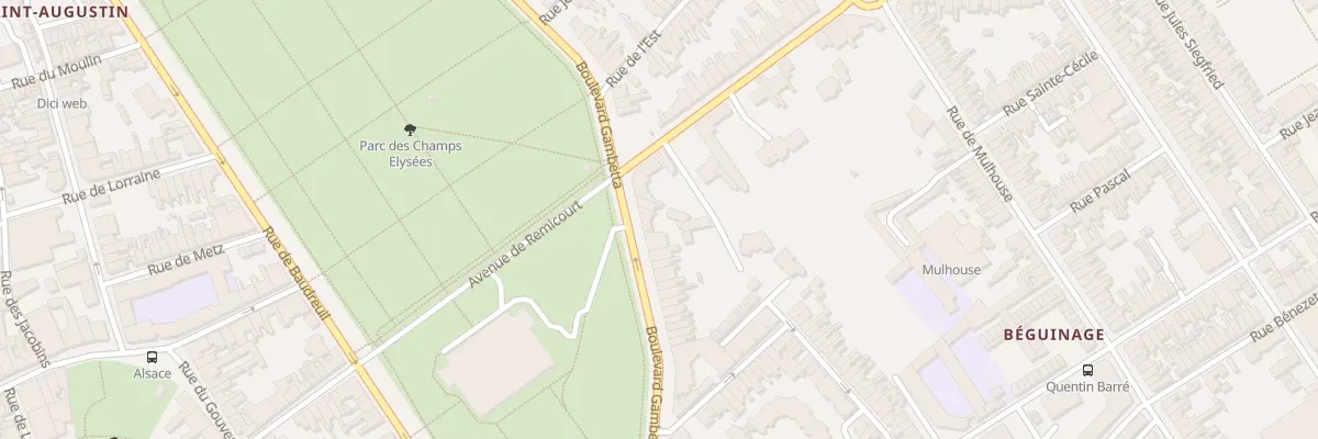 Plan du 104 Bd Gambetta à Saint-Quentin