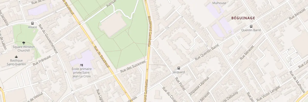 Plan du 66 Bd Gambetta à Saint-Quentin