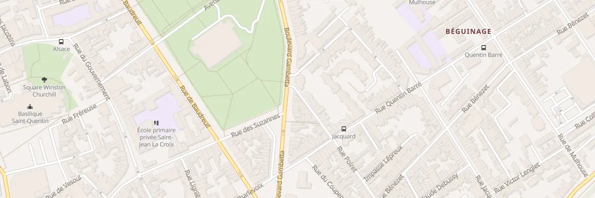 Plan du 64 Bd Gambetta à Saint-Quentin