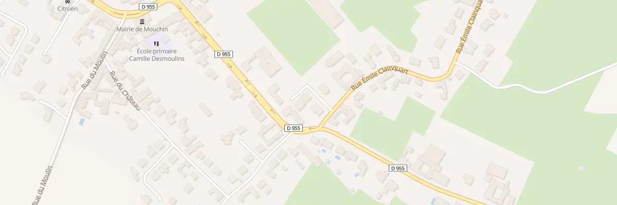 Plan du 1 Rue Emile Clainquart à Mouchin
