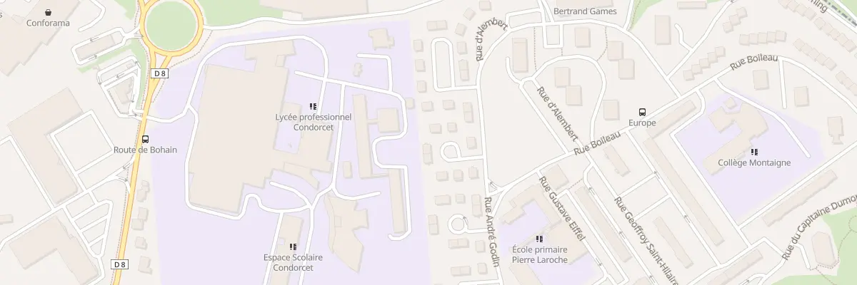 Plan du 9 Rue d’Alembert à Saint-Quentin
