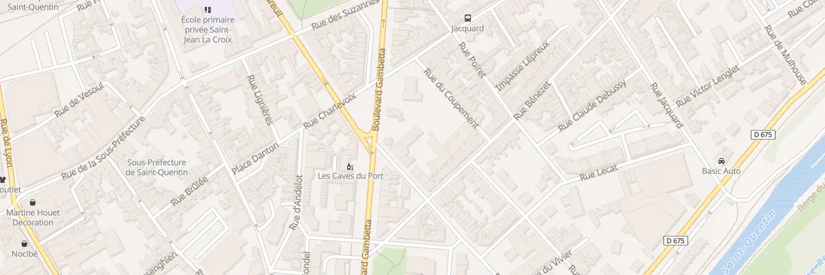 Plan du 36B Bd Gambetta à Saint-Quentin