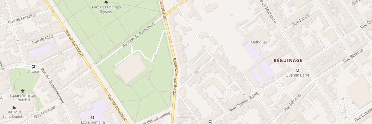 Plan du 80 Bd Gambetta à Saint-Quentin
