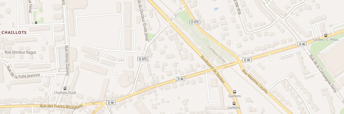 Plan du 45A Rue du 89eme Ri à Sens