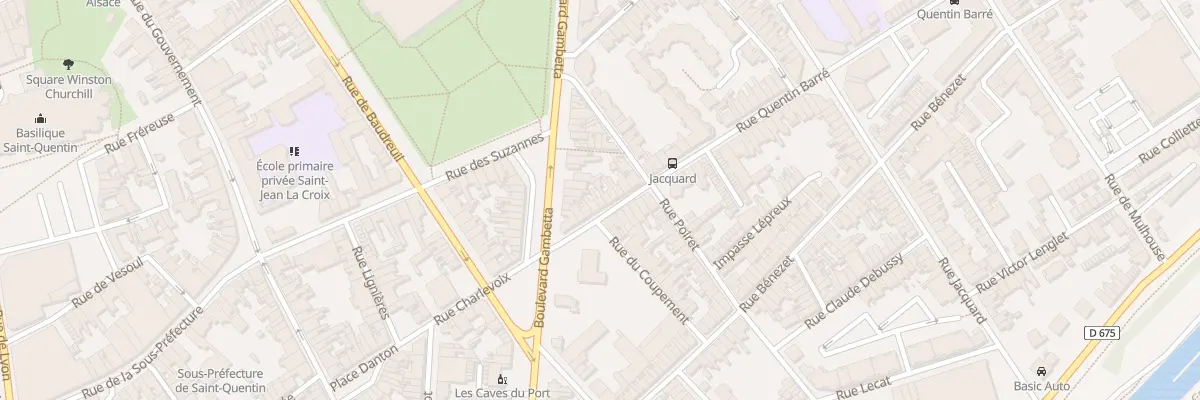 Plan du 9 Rue Quentin Barré à Saint-Quentin