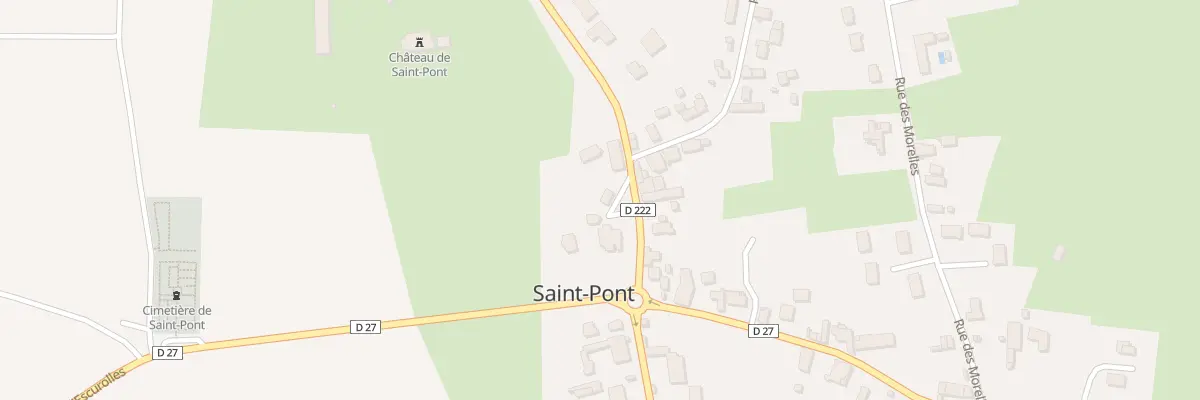 Plan du 1B Rte de Brout-vernet à Saint-Pont