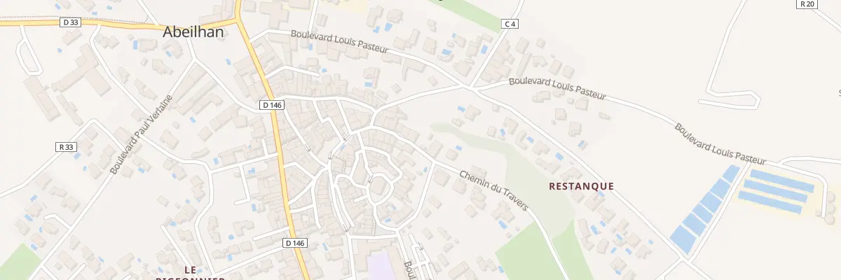 Plan du 18 Rue Francois Rabelais à Abeilhan