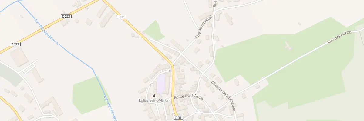 Plan du 1 Rue du Montcel à Sablonnières