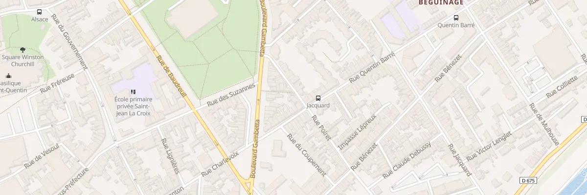 Plan du 6 Rue Poiret à Saint-Quentin