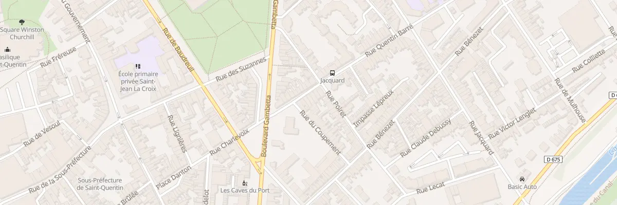 Plan du 6 Rue Quentin Barré à Saint-Quentin