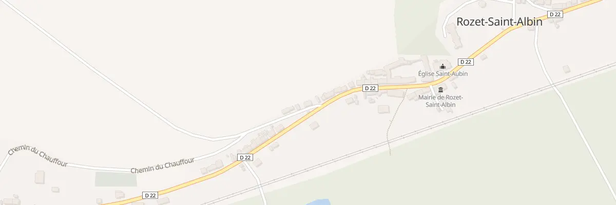 Plan du 2 Che du Chauffour à Rozet-Saint-Albin