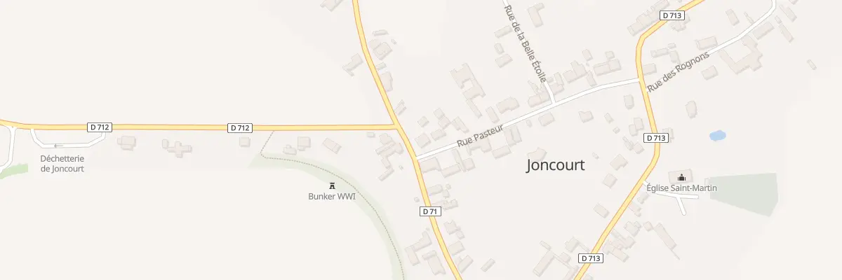Plan du 24 Rue Pasteur à Joncourt