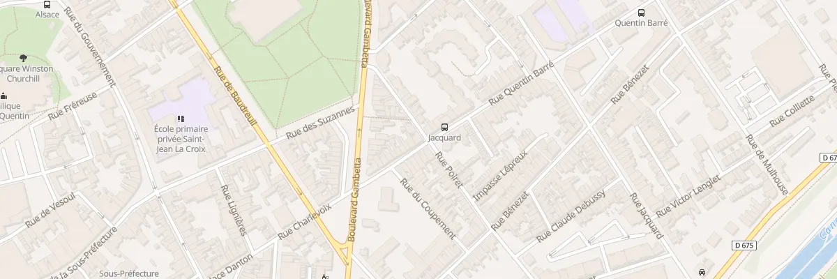 Plan du 15 Rue Quentin Barré à Saint-Quentin