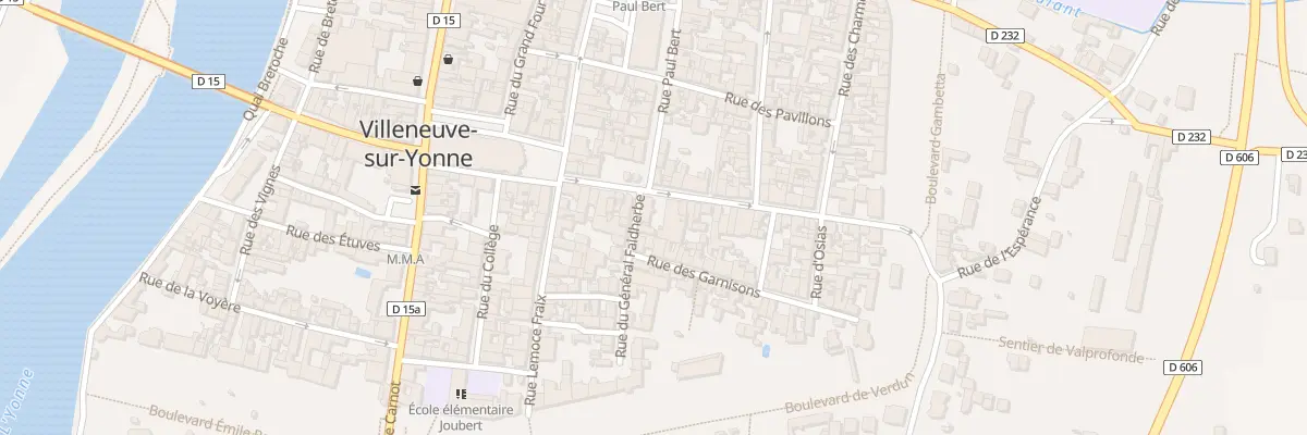 Plan du 14 Rue du Puits d’Amour à Villeneuve-sur-Yonne