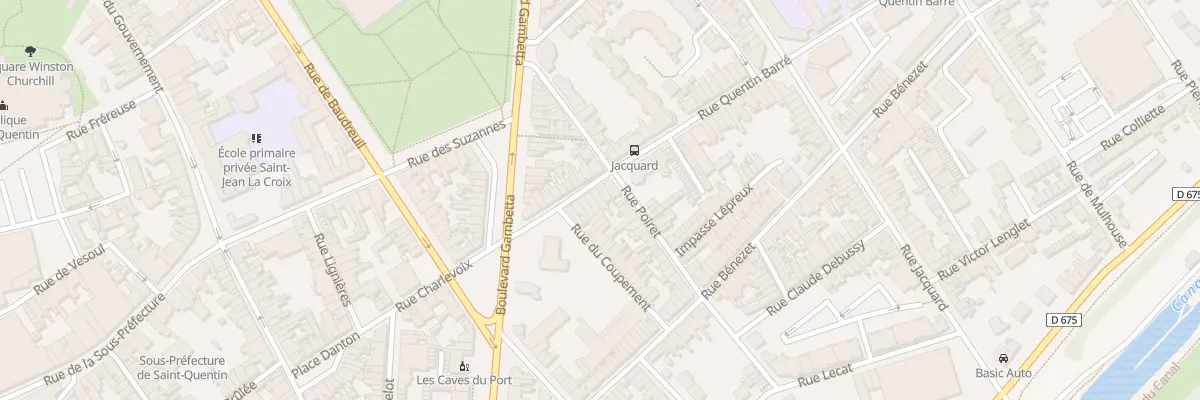 Plan du 10 Rue Quentin Barré à Saint-Quentin