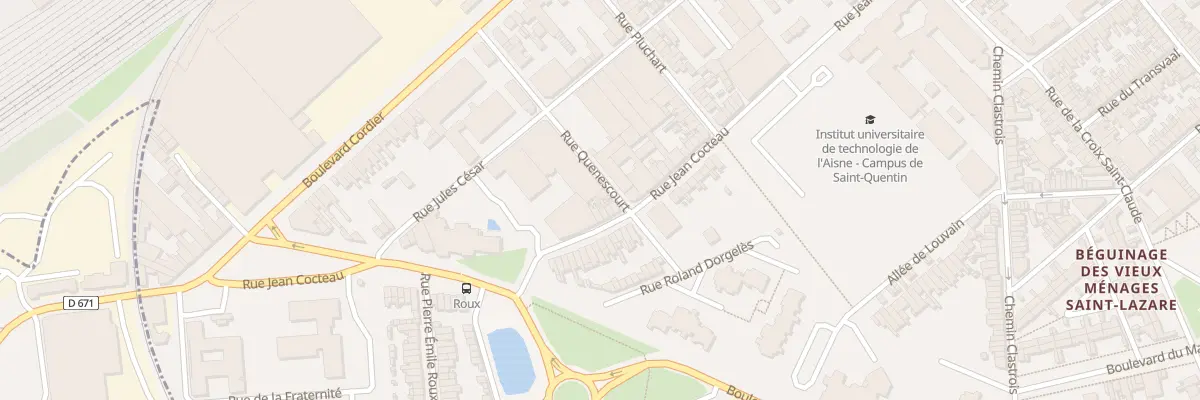Plan du 50 Rue Quenescourt à Saint-Quentin