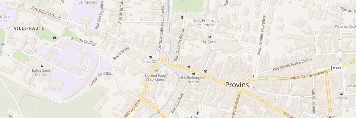Plan du 4 Rue Valentin Abeille à Provins