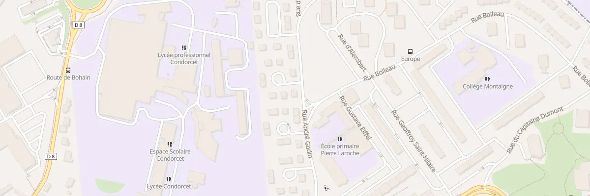 Plan du 1 Rue d’Alembert à Saint-Quentin