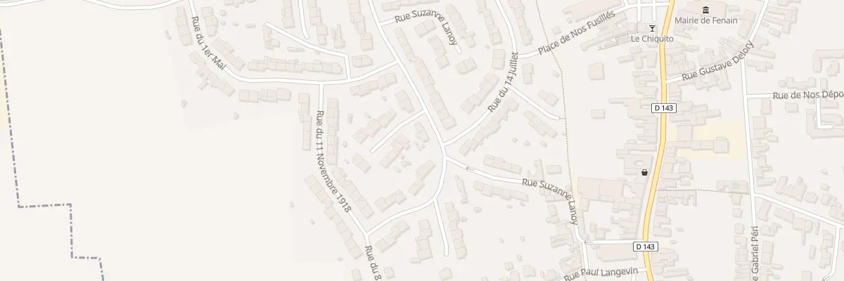 Plan du 33 Rue Suzanne Lanoy à Fenain
