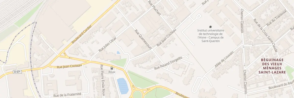 Plan du 46 Rue Jean Cocteau à Saint-Quentin