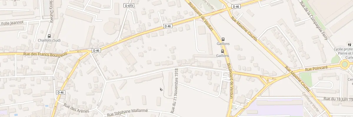 Plan du 33B Rue Marcelin Berthelot à Sens