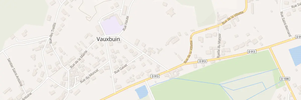 Plan du 80 Rue de la Mairie à Vauxbuin