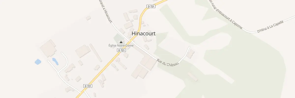 Plan du 2 Rue du Château à Hinacourt