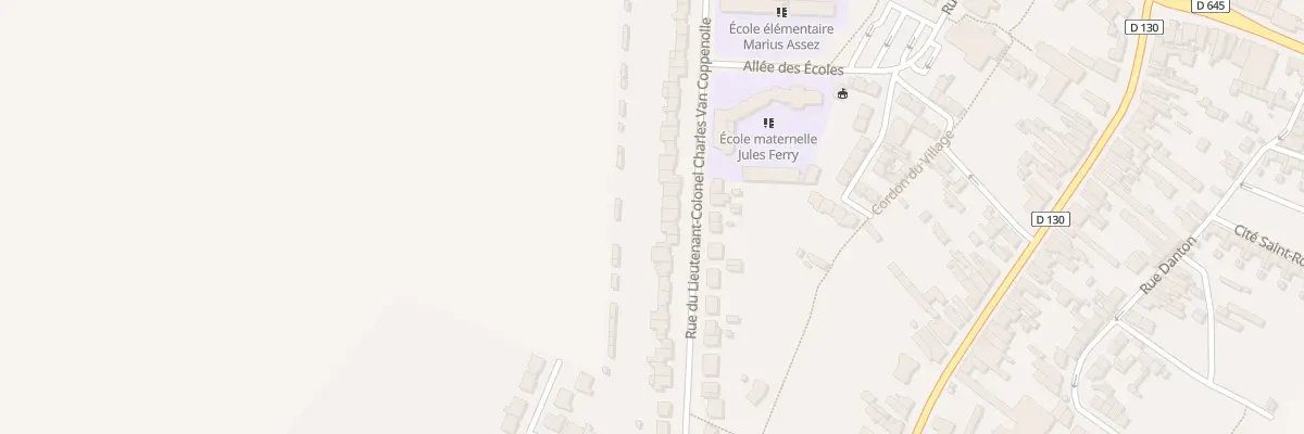 Plan du 44 Rue Lt Col Ch Van Coppenolle à Abscon