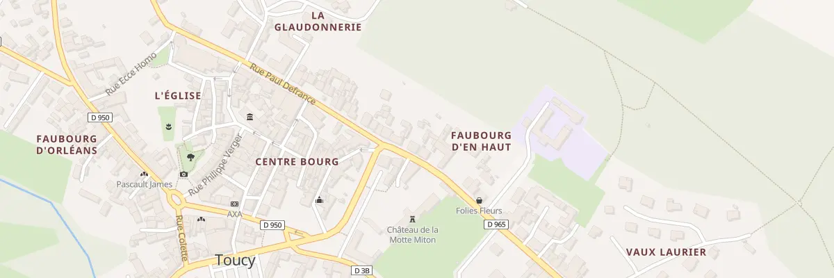 Plan du 46 Bd Pierre Larousse à Toucy