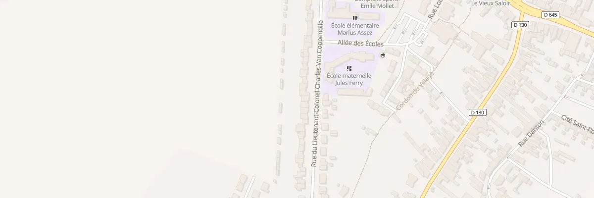 Plan du 40 Rue Lt Col Ch Van Coppenolle à Abscon