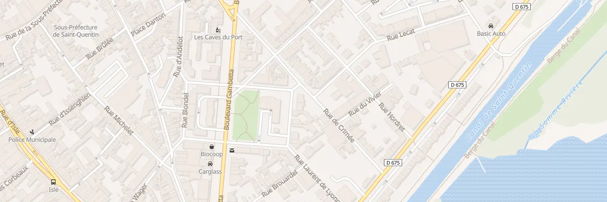 Plan du 1 Rue de la Toussaint à Saint-Quentin