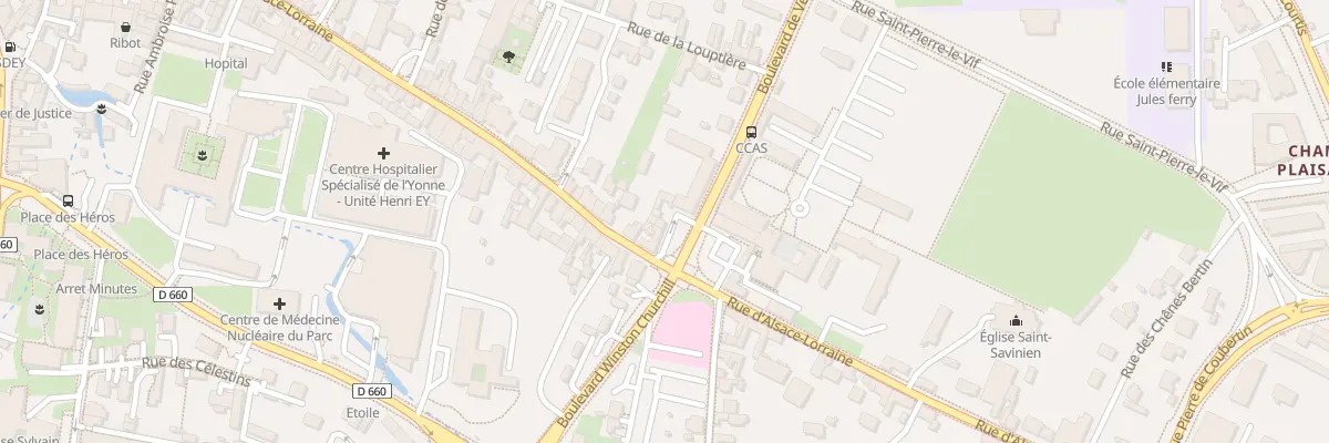 Plan du 125 Rue d’Alsace-lorraine à Sens