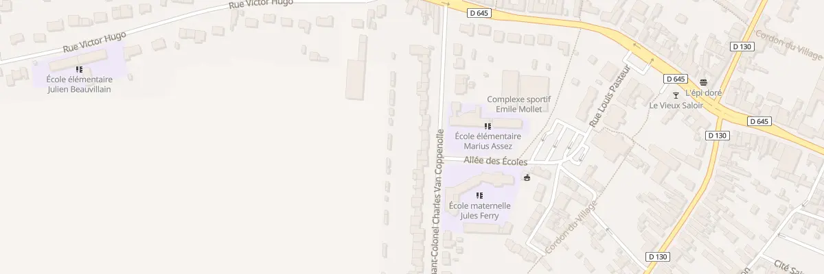 Plan du 18 Rue Lt Col Ch Van Coppenolle à Abscon
