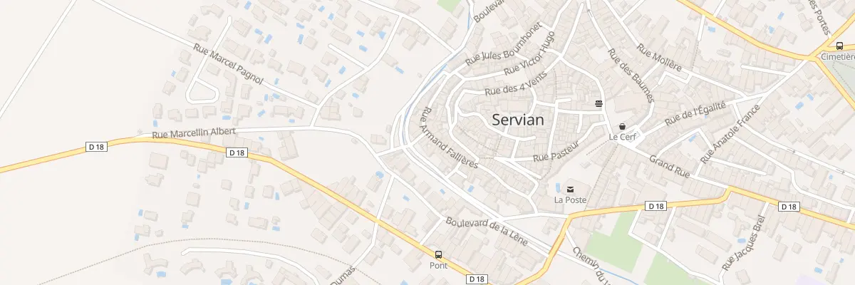Plan du 45 Rue Armand Fallières à Servian