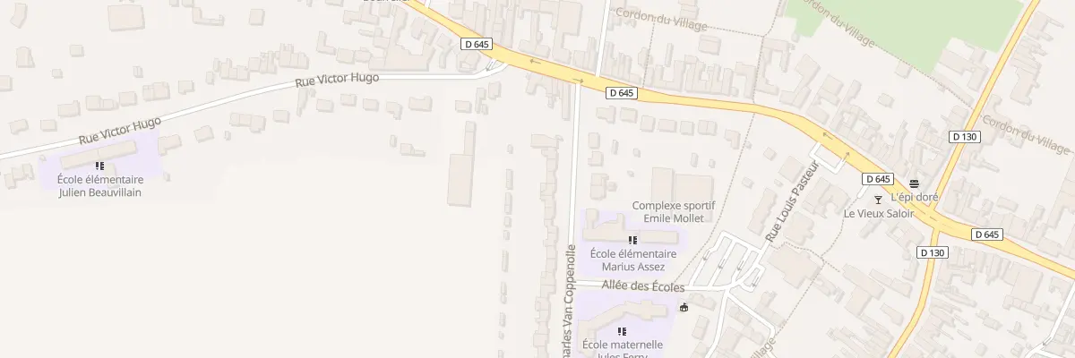 Plan du 6 Rue Lt Col Ch Van Coppenolle à Abscon
