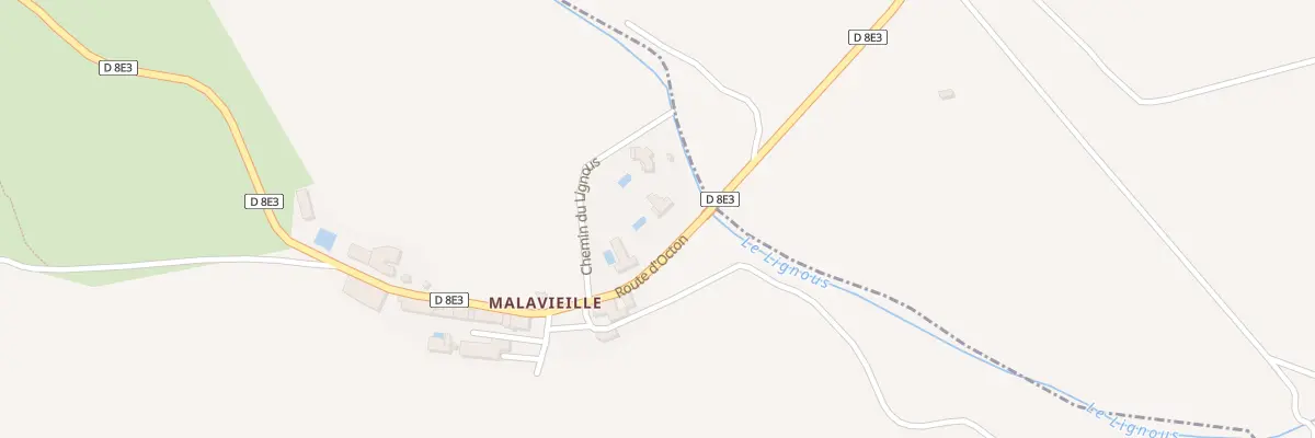 Plan du 5154F Hameau de Malavielle à Mérifons
