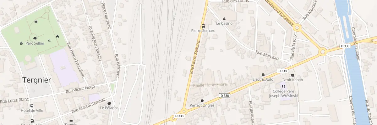 Plan du 3 Rue Pierre Sémard à Tergnier