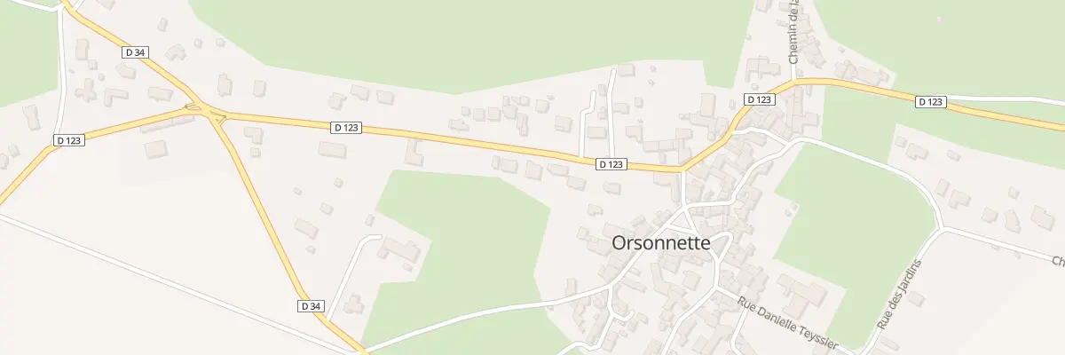 Plan du 5001 Rue les Boujounes à Nonette-Orsonnette