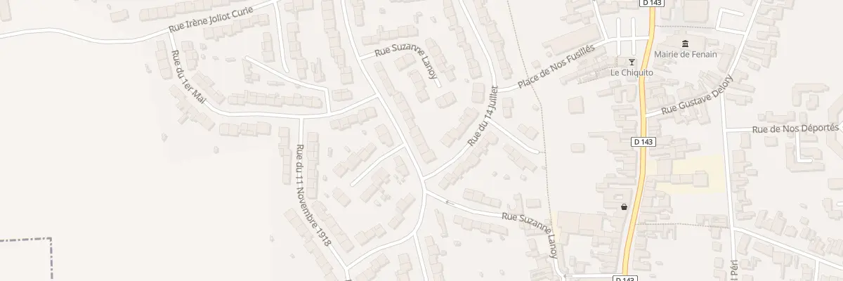 Plan du 16 Rue Suzanne Lanoy à Fenain
