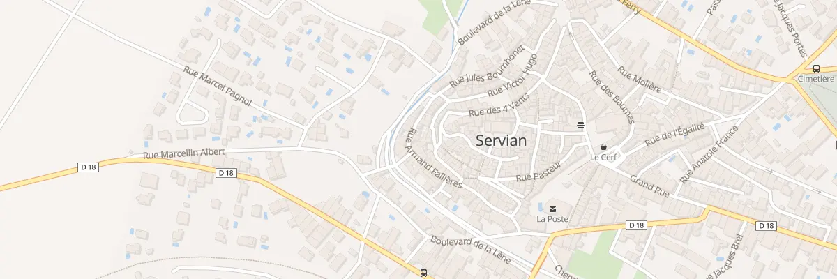 Plan du 34 Rue Armand Fallières à Servian