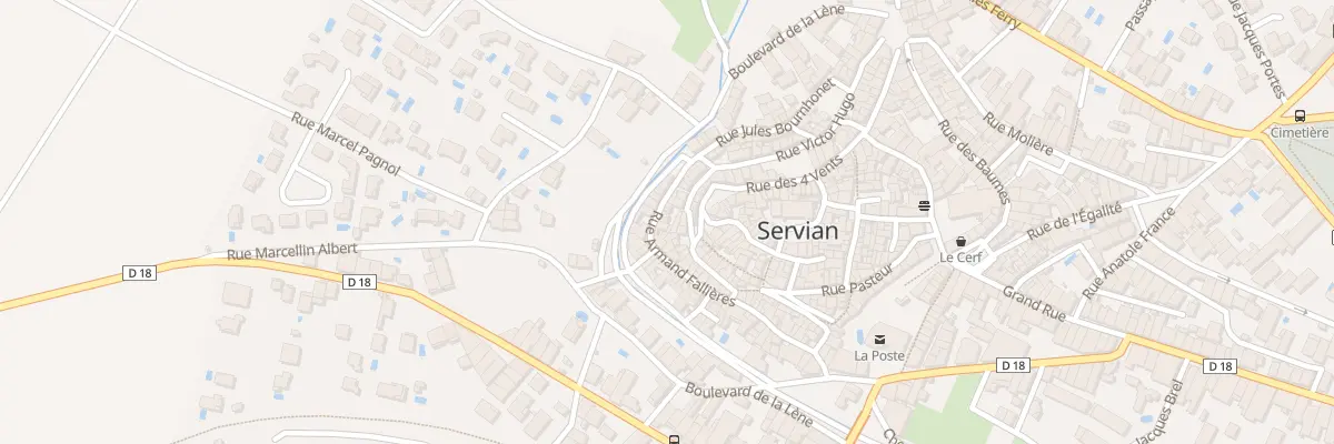 Plan du 36 Rue Armand Fallières à Servian