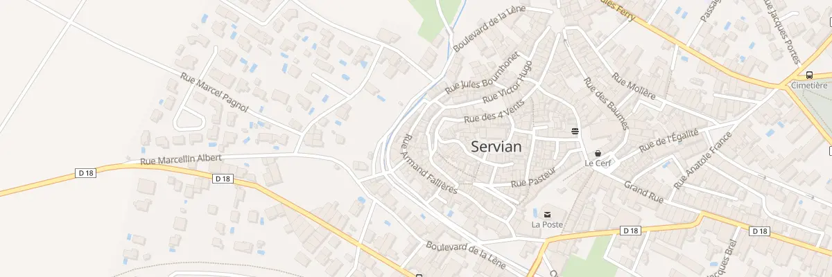 Plan du 38 Rue Armand Fallières à Servian