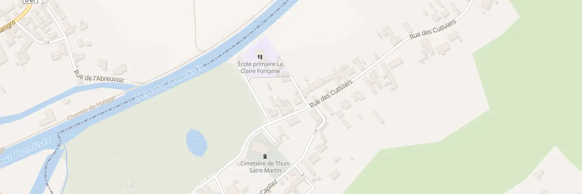 Plan du 12 Rue des Cutiviers à Thun-Saint-Martin